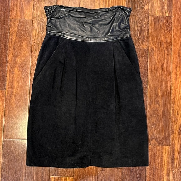 Vintage Leather & Suede High-waisted Skirt by Danier - Picture 5 of 8